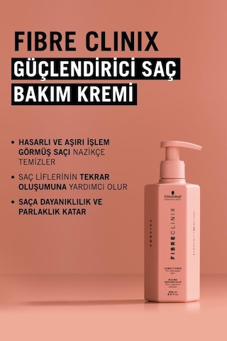 Fibre Clinix Güçlendirici Saç Bakım Kremi 250ml Yıpranmış Saçlar