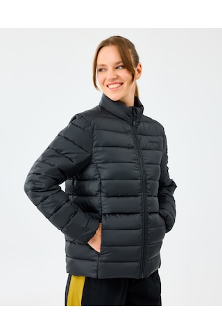Skechers W Essential Outerwear Padded Jacket Kadın Siyah Mont S231240-3817 Siyah