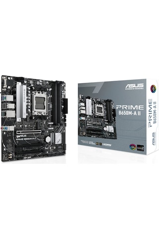 Asus Prime B650M-A II AMD B650 6400 MHz (OC) DDR5 Soket AM5 mATX Anakart