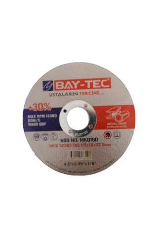 Inox Kesici Taş Disk 115x1.0x22.2mm 10 Adet