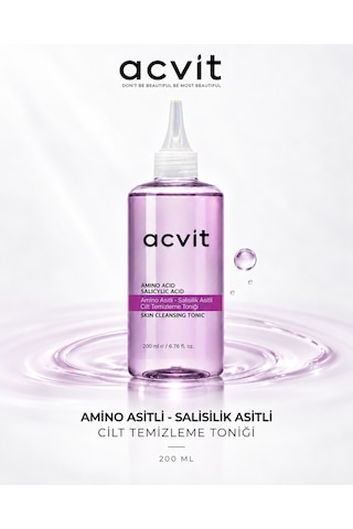 Amino Asitli Salisilik Asitli Cilt Temizleme Toniği 200 ML