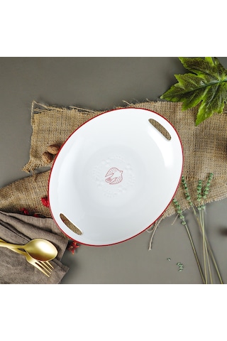 Aryıldız Red Bird Derin Sunum Tabağı 28 Cm Çok Renkli