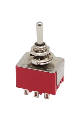 Ayt Ic-148a 9 Pin Ø6mm On Off Toggle Switch Buton Aç Kapa Butonu 2 Kademe 30mm Mts-302