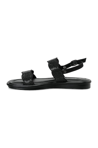 Polaris 327071.z Siyah Kadın Düz Sandalet 000000000102251480