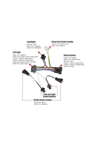 Fashionfit Ve Ve V Siyah Sinyalleri Seti Ön Kuyruk Korna Kitleri Işık Işık Işık İle Far Elektrikli Ebike Dönüş Bisiklet Bisiklet Arka Anahtarı 24-48 Sb Siyah Siyah