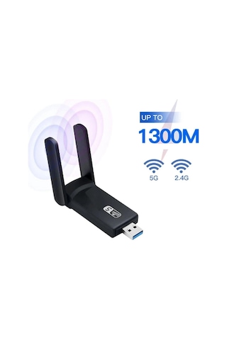 Ac1300 Mbps Usb 3.0 Adaptör Çift Bantlı Kablosuz Wifi Alıcı