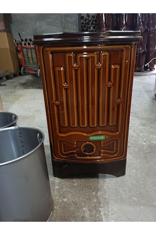Önden Havalı Kovalı Uyuyan Soba-Kömür Sobası-Odun Sobası Kovalı