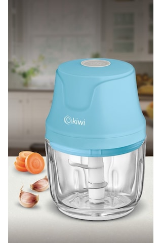 Kiwi KC-8204 3 Bıçaklı Şarjlı Cam Hazneli Gıda Doğrayıcı