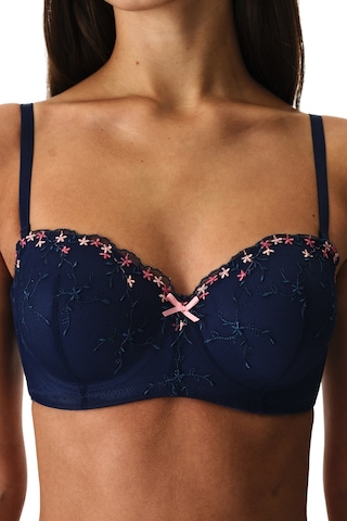 Penti Lacivert Lotus Straplez Broidery Balenli Sütyen