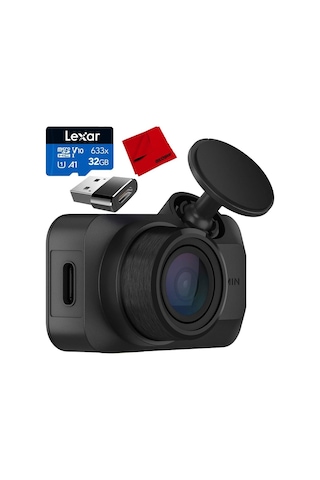 Garmin 010-02899-00 Araç Kamerası Mini 3 Ultrakompakt 1080p, 140 Derece Görüş Alanı Paketi, Lexar 32gb Hafıza Kartı, Mikrofiber Temizlik Bezi Ve...-123241