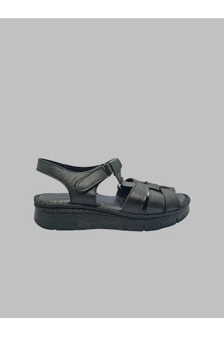 Pierre Cardin Pc-5142 Kadın Deri Sandalet Siyah