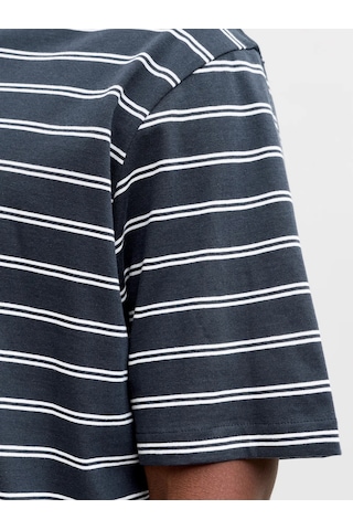 Jack & Jones Jack&jones Jornorrebro Stripe Tee Erkek T-shirt 12291021 Lacivert