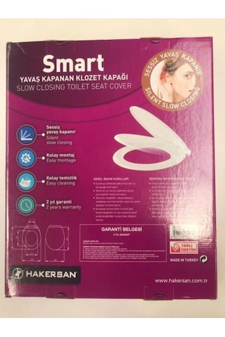Klozet Kapağı Hakersan Smart Yavaş Kapanan Yuvarlaktip Diğer