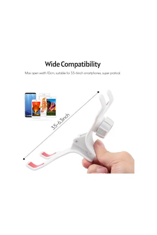 Yaleker 78cm Mavi Boyunluk Telefon Tutucu - Ev, Araba, Masa Kullanıma Uygun - 3.5-6 İnç Telefonlar İçin Esnek Açı Ayarlı Evrensel Tutucu