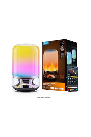 Govee Masa Lambası 2 Pro X Jbl Hoparlörlü, Type-c Şarjı, 45' Şarj Adaptörü Dahildir H60200f1 Şeffaf