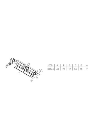Shuıvan Klas Sürgü Kilit Mini Mavzer Sürgü - Beyaz-811