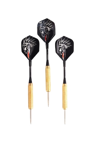 Delta Dart Oku 3'lü Set Çelik Uç + Pirinç Gövde + Renkli Kanat 18 G