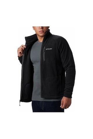 Columbia Ae3039 Fast Trek Full Zip Fleece Erkek Polar Ceket Siyah