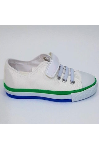 Fiyra 9002 Beyaz Keten Sneaker Cırtlı Çocuk Spor Ayakkabı 001