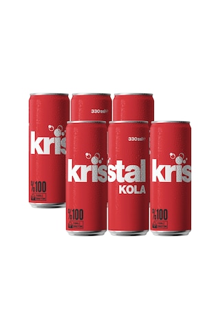 Kristal Kola 330 ml Gazlı İçecek 6'lı