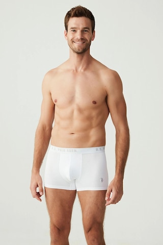U.S. Polo Assn. Erkek Beyaz 3 Lü Boxer