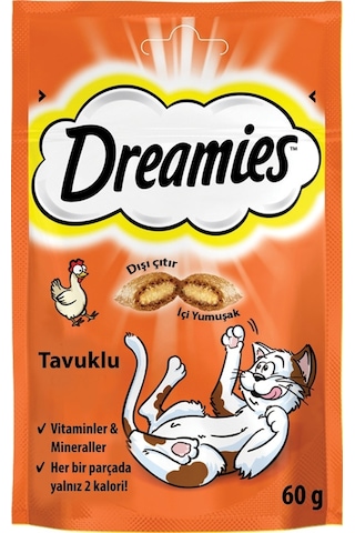 Dreamies Tavuklu Kedi Ödül Bisküvisi 60 G