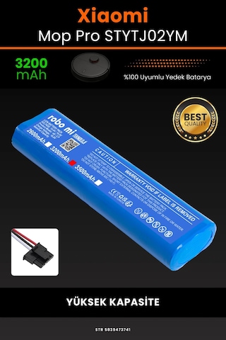 Xiaomi Mop Pro STYTJ02YM 3200mAh Robot Süpürge Bataryası