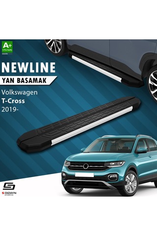 S-dizayn Vw T-cross Newline Aluminyum Yan Basamak 173 Cm 2019-2023 A+ Kalite