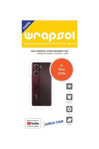 Vivo V29e Mat Arka Ve Yan Koruyucu Poliüretan Film