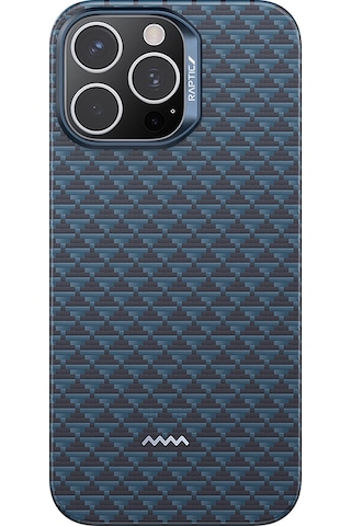 Apple iPhone 16 Pro Max Kılıf M-safe Uyumlu Raptic Aramid Skin Origin Serisi Kapak Lacivert