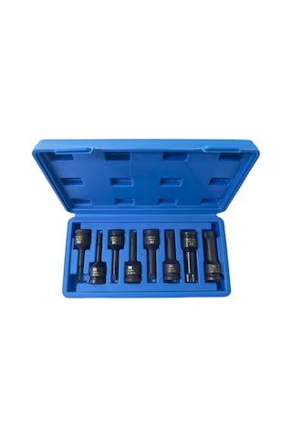 Nt Tools Ntzsetu12m 1/2 Oniki Köşe Xzn Spline Üç Kare Uzun Lokma Takımı 8 Parça