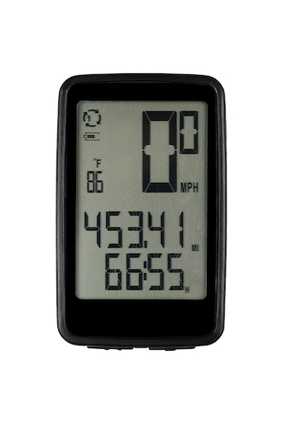 Lixada Usb Şarj Edilebilir Kablosuz Bisiklet Bilgisayarı Bisiklet Hız Göstergesi Siyah