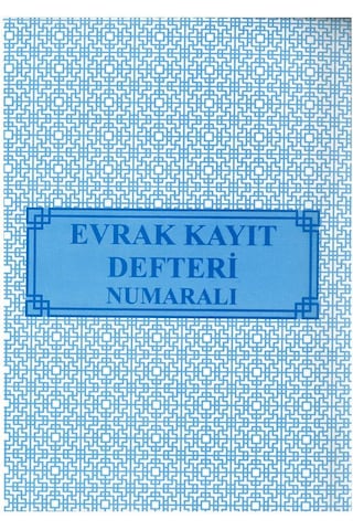 Evrak Kayıt Defteri Numaralı 22x32 Gelen - Giden 40 Yaprak Artlan