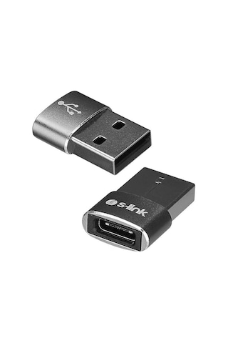 S-link Sl-ta28m Otg Çevirici Type-c Dişi To Usb Erkek Metal Gövdeli