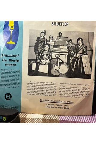 Silüetler Lorke Lorke / Dede Efendi 66 Yine Bir Gülnihal 1966 Altın Mikrofon 45'lik Plak
