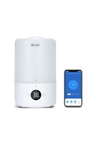Levoit Levoıt Bebekler Için Üstten Doldurma 3l Nemlendirici, Ultrasonik Soğuk Buğu Nemlendirici Ve Difüzör, 28db Sessiz Otomatik Mod, Alexa Ve App Ile, Zamanlayıcı, Bpa Free Dual 200s Oksimetre