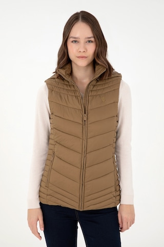 U.s. Polo Assn. Kadın Haki Yelek Dokuma 50289555-vr027 Haki