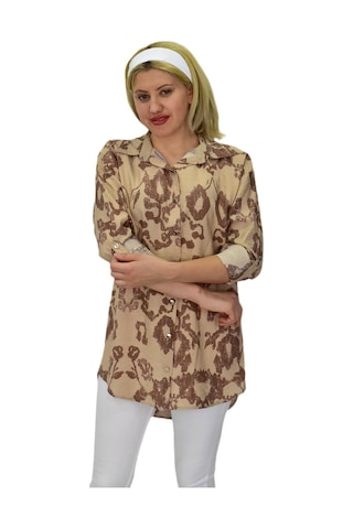 Kadın Leopar Desen Ayrobin Gömlek Bgl-st03700 001