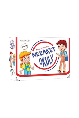 Mutlu ve Mesut İle Nezaket Okulu Serisi Seti-10 Kitap Takım - Göksal Aslan - 5 Renk Yayınları