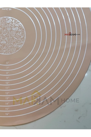 Silikon Pişirme Pasta Mat Seti, Ölçülerle Hamur Açma Seti Silikon Yapışmaz Mat, Pasta, Kabuk, Kurabiye, Ekmek, Ha