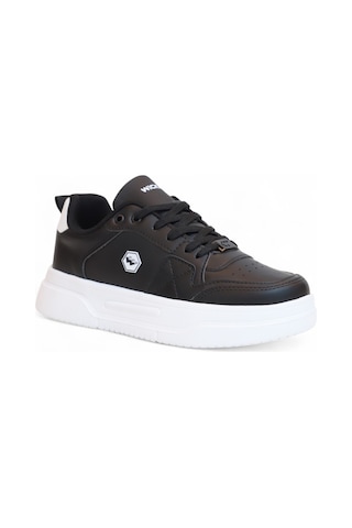 2227-wickers Air Force Modeli Anatomik Tabanlı Üst Kalite Unisex Sneakers Ayakkabı SİYAH-BEYAZ