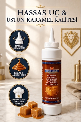 Simonelli Karamel Aromalı Dekor Sos 750 G