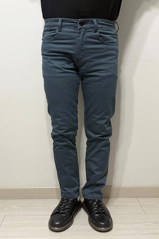 Hacker Denim Hacker Dmctekstil Erkek Mavi Y 979 Yüksek Bel Rahat Kesim Boru Paça Jean Pantolon