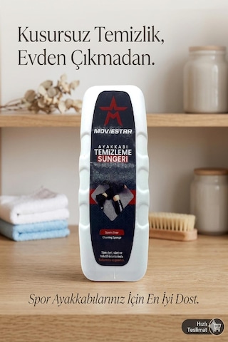 Qramed Moviestar Orthopedix Ayakkabı Temizleme Süngeri 75ml Çok Renkli