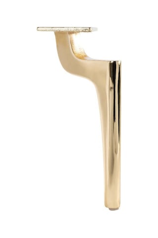 Zarif Metal Ayak 14cm Altın Renk Koltuk Tv Ünite Şifonyer Dolap Puf Komidinmodern Mobilya Ayağı Gold