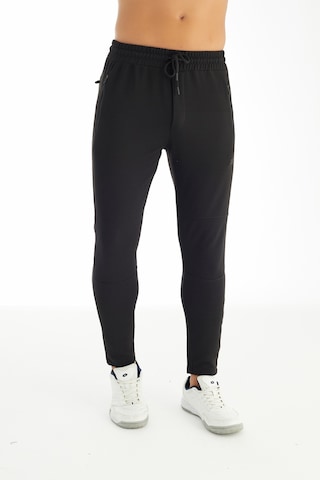 Crozwise 2192-10 Siyah Ottoman Dar Paça Spor Pantolon Siyah