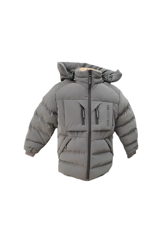 Life For Moda Erkek Çocuk İçi Peluş Astarlı Çıkarılabilir Kapüşonlu Su Geçirmez Mont 2042 Füme