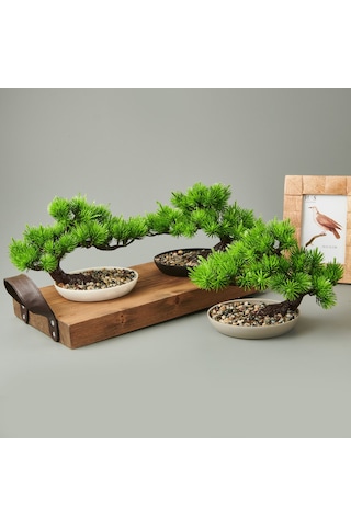 Evaa Dekor Bonsai Yapay Çiçek - Asorti - 25x18 Cm Renkli
