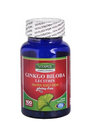 Vitapol Ginkgo Biloba Lecithin Gluten Free 2X100 Softgel