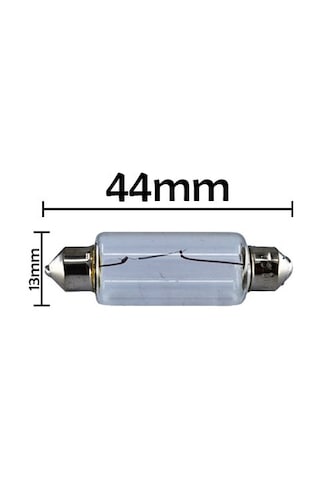 10 Adet 12V 15W Sofit Ampul 44mmX13mm
